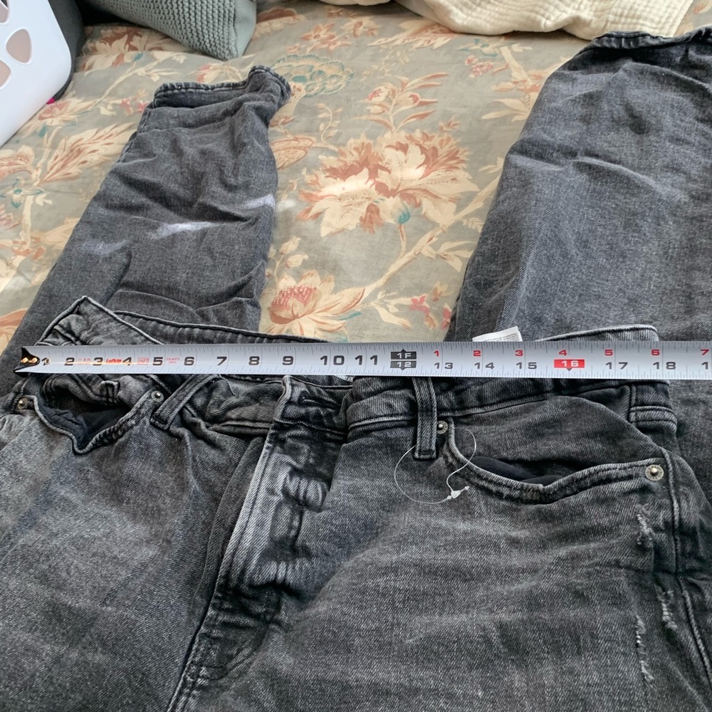 High rise straight jeans